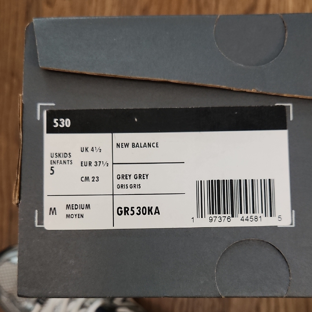 New Balance Kids' Silver and Blue Sneakers - Picture 8 of 10